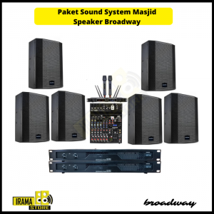 Paket Sound System Masjid Indoor Speaker Broadway - 6 Speaker